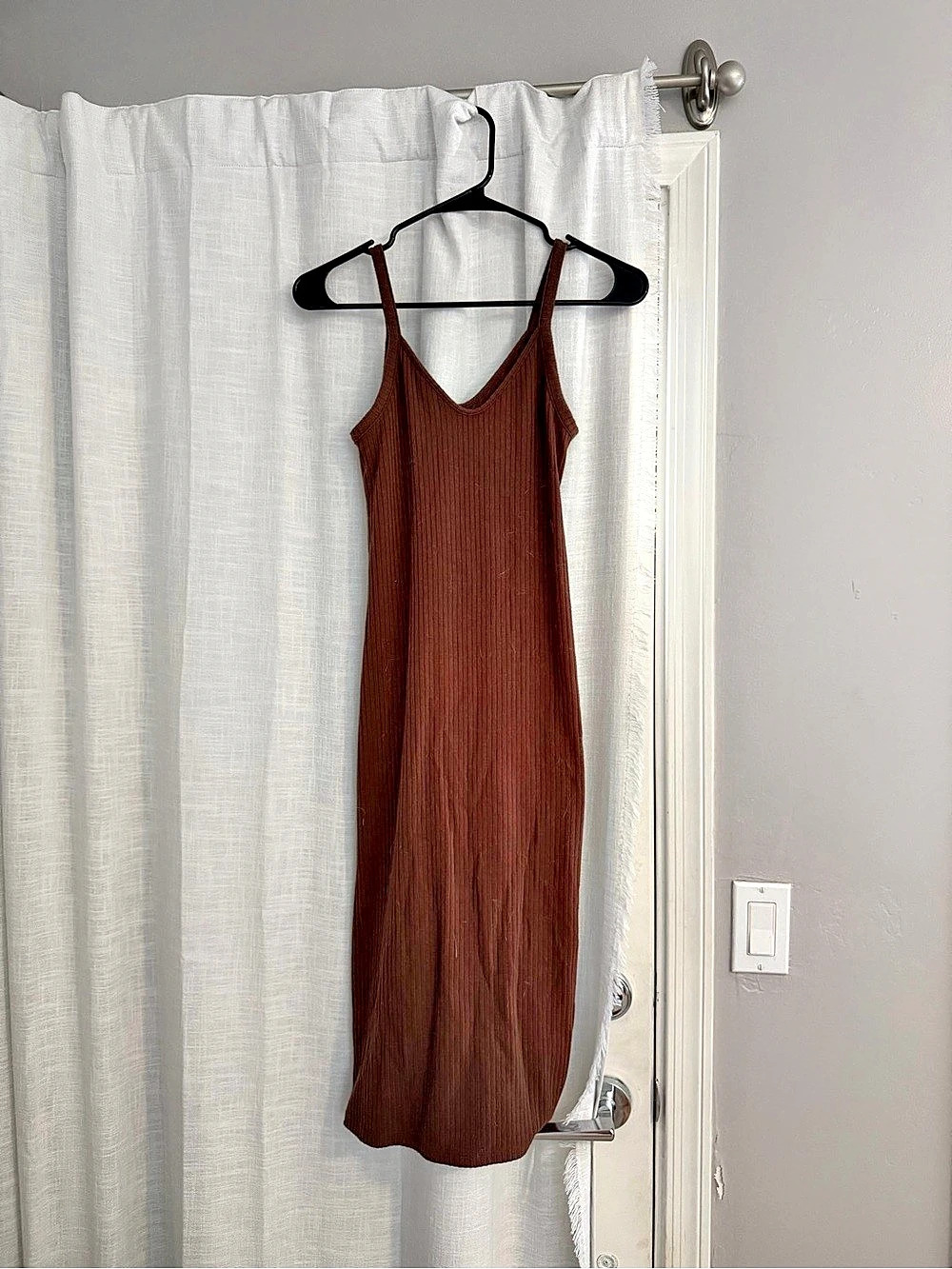 Abercrombie & Fitch Brown Midi Dress Size XS Like New